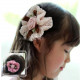 【Children's banquet, performance, dressing accessories hair ornaments modeling series】 adults and children are available - Korean version - rose bow ribbon hair bundle / hair rope / children hair accessories / children's jewelry ☆