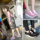 [Children, parents. Girls shoes, canvas shoes all kinds of shoes and goods] dwarf music big child fashion mom four season wearable essential casual shoes ~ fashion inside the high / rubber anti-skid shoes / fine wild