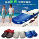 [Parental spring and summer fashion must-sandals series] Dad paragraph breathable rain is not afraid to put on activities, a multi-purpose shoes, Crocs / magic discoloration jelly shoes / sandals / beach shoes sailing, swimming necessary