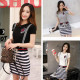[Girl, parent-child spring and summer breathable cotton long version of the dress] exquisite work dress skirt, very breathable not hot formal leisure two affordable / long version of the shirt / short-sleeved dress 50-75 kg