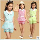 [High quality spring and summer new temperament princess suit to come] vest-style jacket + skirt pants with a unique design of the unique models, spring and summer suit / leisure suits / children's clothing ☆ 110-160 ☆