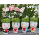 DIY desktop mini potted turf grass, long grass dolls [green energy can love the earth, 
